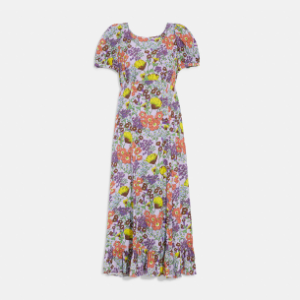 Electric Floral Boho Dress
